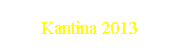Kantina 2013